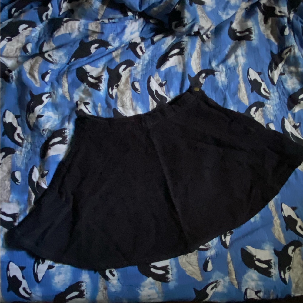 black american apparel corduroy skirt